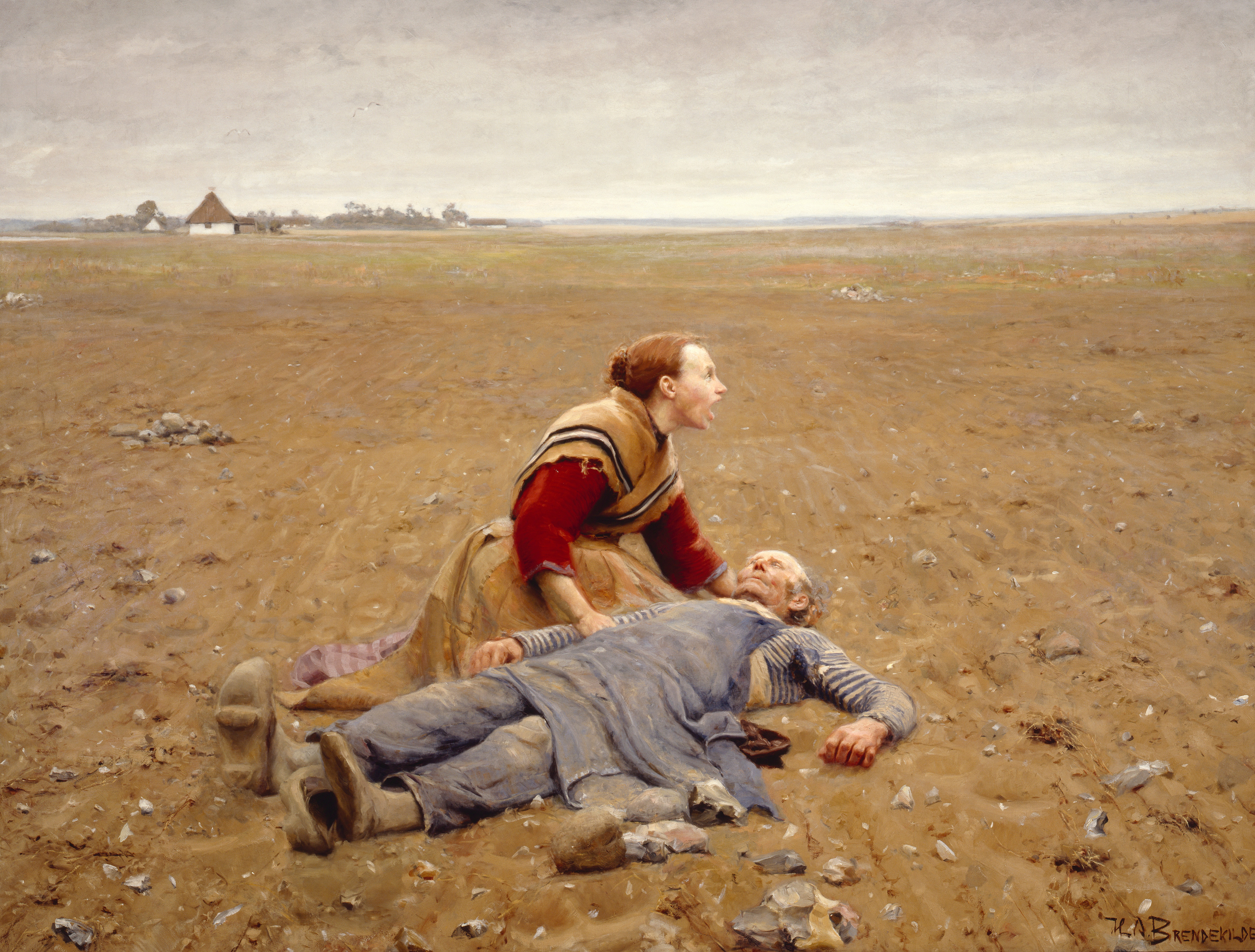 H. A. Brendekilde - Udslidt (1889)