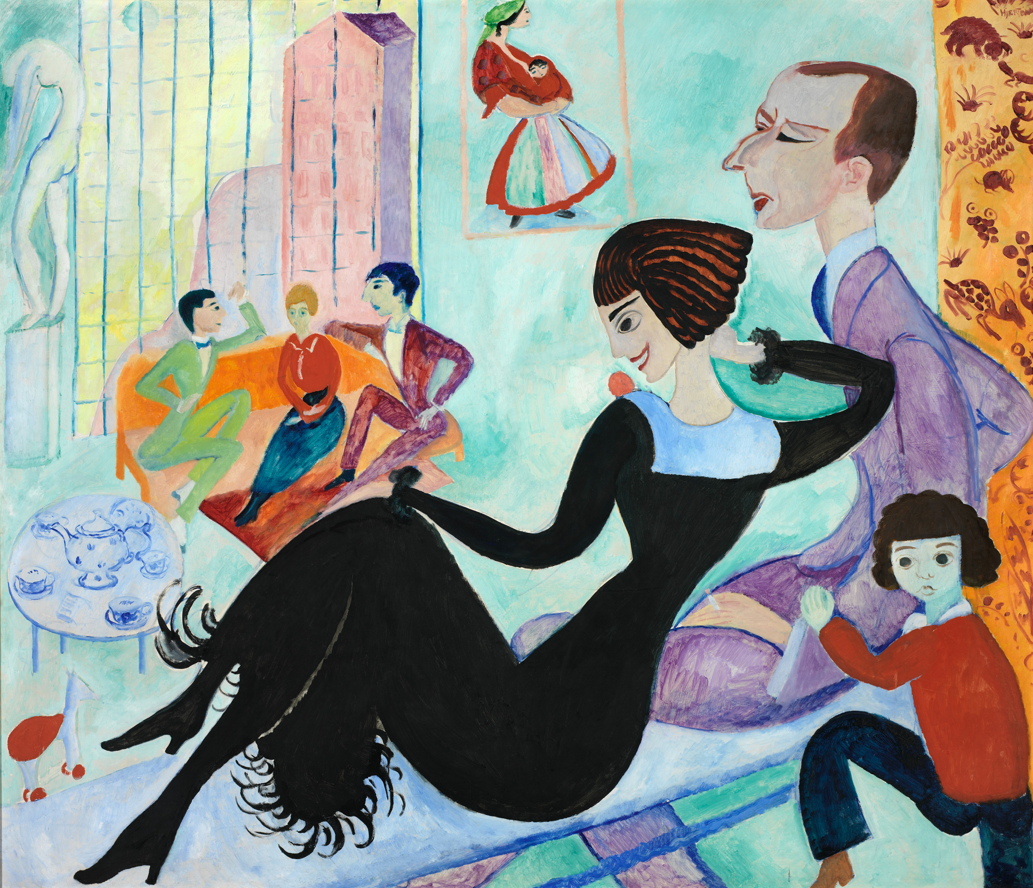 Sigrid Hjertén, Atelierinteriør, 1916, Moderna Museet. Foto: Albin Dahlström/Moderna Museet